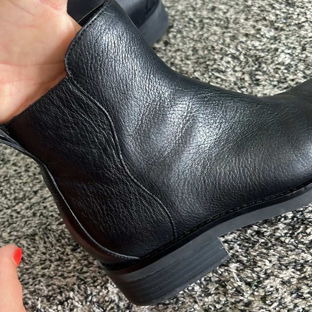 Cole Haan Black Leather Ankle Boots - Picture 9 of 10